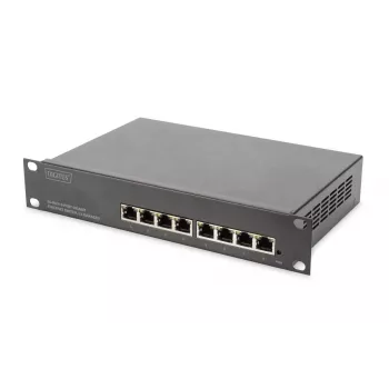 Switch Gigabit Ethernet gerido L2 DIGITUS 8 portas, 10 inch