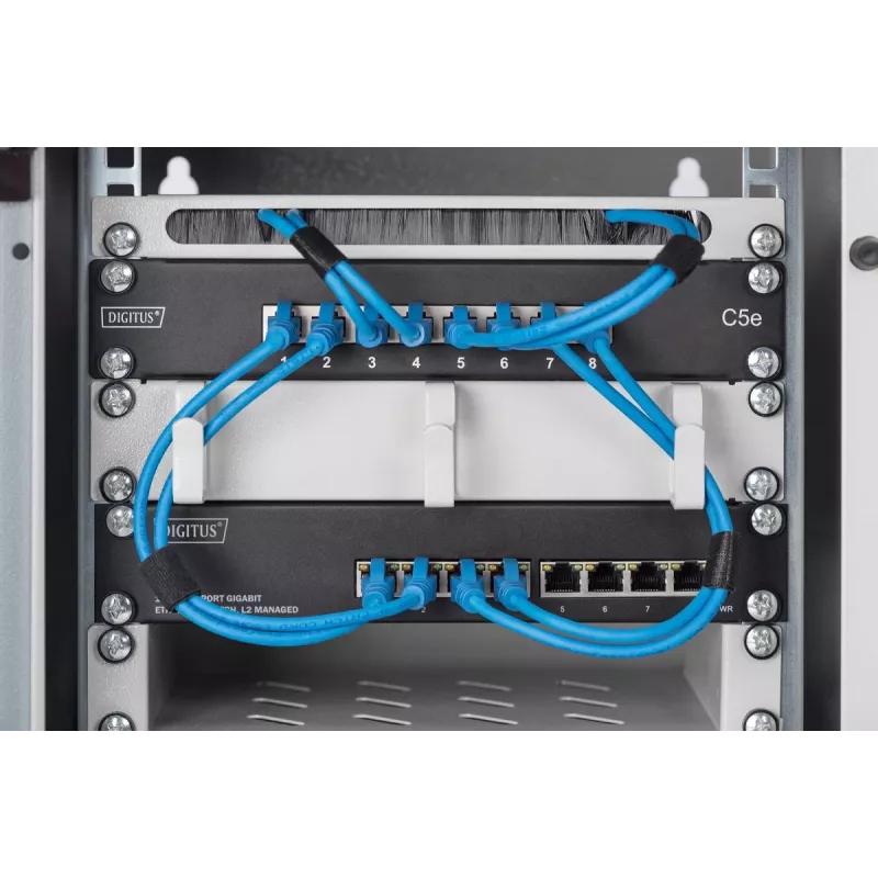 Switch Gigabit Ethernet gerido L2 DIGITUS 8 portas, 10