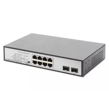 Switch não gerido Digitus DN-95140 8 portas Gigabit PoE
