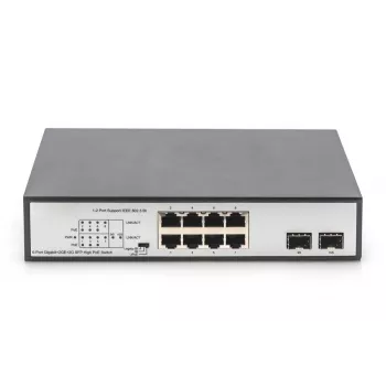 Switch não gerido Digitus DN-95140 8 portas Gigabit PoE