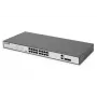Switch Fast Ethernet PoE DIGITUS 16 portas PoE + 2 Combo. 250 W de orçamento PoE