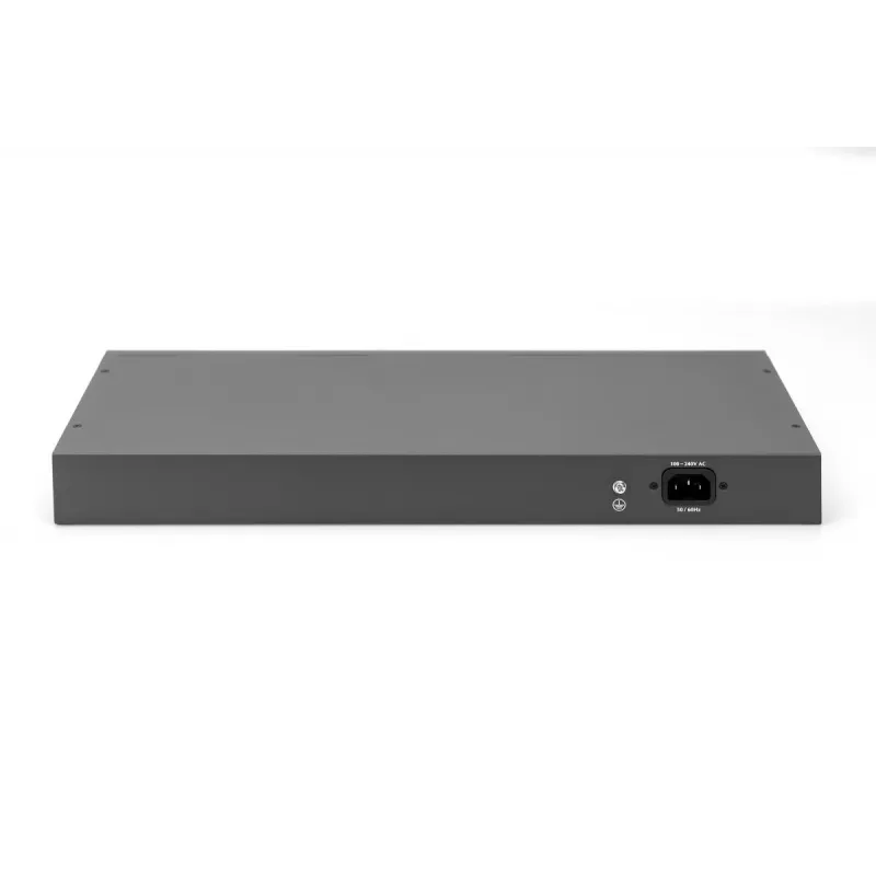Switch Fast Ethernet PoE DIGITUS 16 portas PoE + 2 Combo. 250 W de orçamento PoE