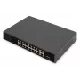 Switch PoE DIGITUS 16 portas 10/100 Mbit/s 16 x portas PoE RJ45 10/100 Mbit/s, 1x GE RJ45, 1x SFP