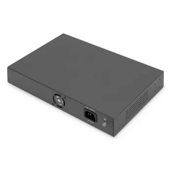 Switch PoE DIGITUS 16 portas 10/100 Mbit/s 16 x portas PoE RJ45 10/100 Mbit/s, 1x GE RJ45, 1x SFP