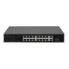 Switch PoE DIGITUS 16 portas 10/100 Mbit/s 16 x portas PoE RJ45 10/100 Mbit/s, 1x GE RJ45, 1x SFP