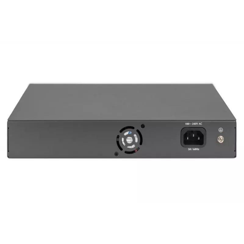 Switch PoE DIGITUS 16 portas 10/100 Mbit/s 16 x portas PoE RJ45 10/100 Mbit/s, 1x GE RJ45, 1x SFP