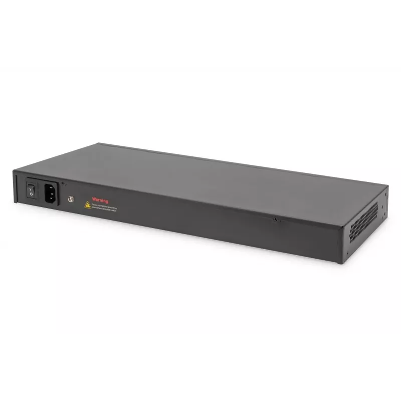 Switch Gigabit Ethernet DIGITUS com injetor PoE 24 portas L2 gerido 2 SFP Upload
