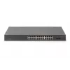 Switch PoE não gerido DIGITUS - 24 portas Gigabit + 2 portas Gigabit SFP