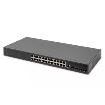 Switch DIGITUS 24 portas GE 4 SFP+ UPLINK L2+ 10/100/1000