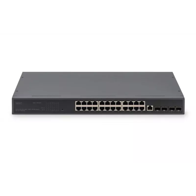 Switch DIGITUS 24 portas GE 4 SFP+ UPLINK L2+ 10/100/1000