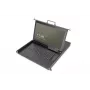 Consola modular DIGITUS HD LCD TFT com KVM de 1 porta, RAL 9005 preto - teclado GE
