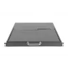 Consola modular DIGITUS HD LCD TFT com KVM de 1 porta, RAL 9005 preto - teclado GE