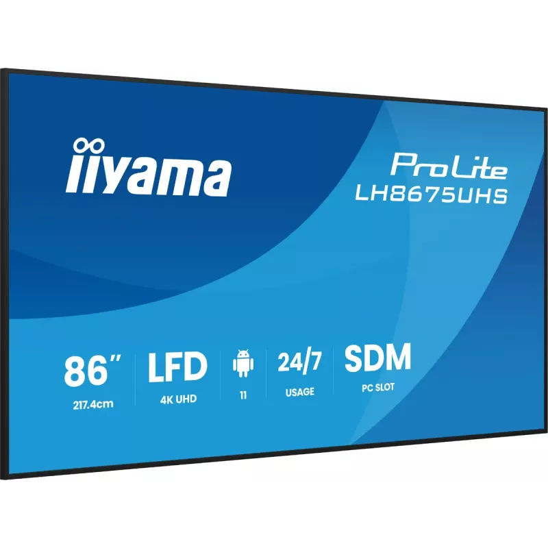 Ecrã de sinalização digital iiyama 86