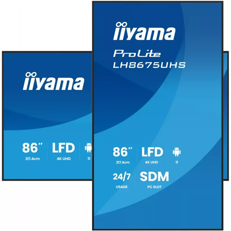 Ecrã de sinalização digital iiyama 86
