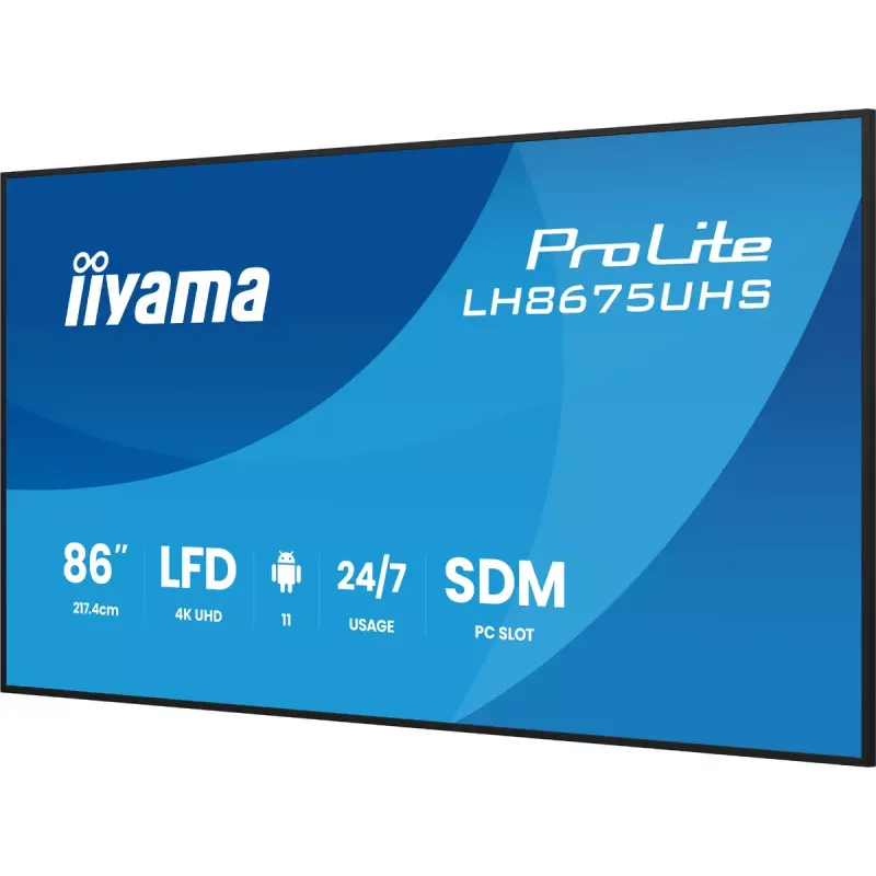 Ecrã de sinalização digital iiyama 86