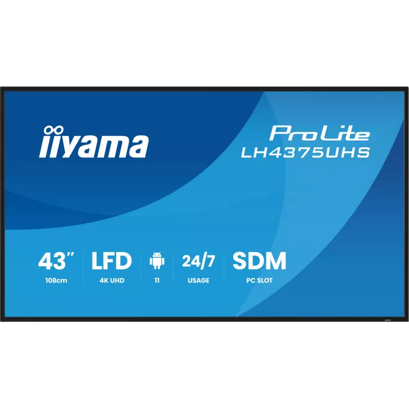 Ecrã de sinalização digital iiyama LH4375UHS-B2AG 108 cm (42,5