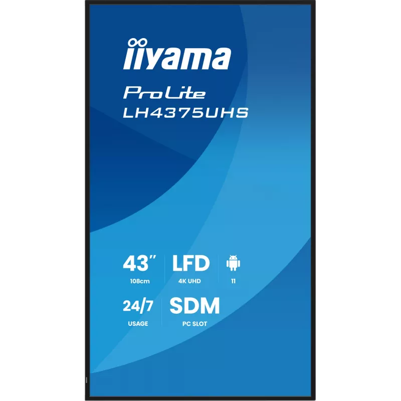 Ecrã de sinalização digital iiyama LH4375UHS-B2AG 108 cm (42,5