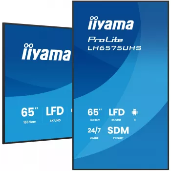 Ecrã de sinalização digital iiyama LH6575UHS-B2AG 163,8 cm (64,5