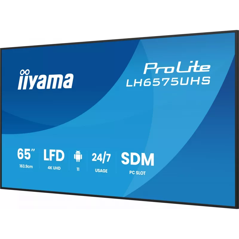 Ecrã de sinalização digital iiyama LH6575UHS-B2AG 163,8 cm (64,5