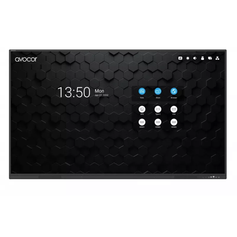 Ecrã interativo LED de vidro 4K AVOCOR Avs-8610 86