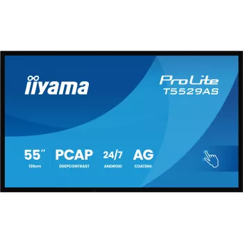 Ecrã de sinalização digital iiyama T5529AS-B1AG design quiosque 138,7 cm (54,6