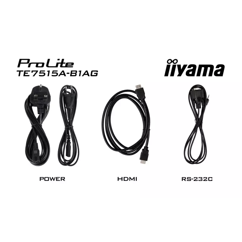 Ecrã plano de sinalização digital iiyama TE7515A-B1AG 74,5