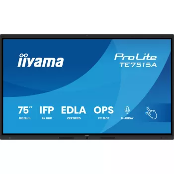 Ecrã plano de sinalização digital iiyama TE7515A-B1AG 74,5