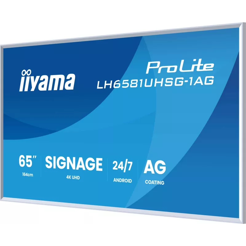 iiyama LH6581UHSG-1AG Ecrã de sinalética Ecrã plano de sinalética digital 163,8 cm (64,5