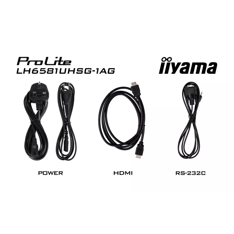 iiyama LH6581UHSG-1AG Ecrã de sinalética Ecrã plano de sinalética digital 163,8 cm (64,5