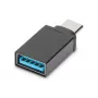 DIGITUS Adaptador USB Type-C, Type-C para A SuperSpeed, preto