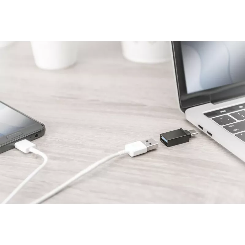 DIGITUS Adaptador USB Type-C, Type-C para A SuperSpeed, preto