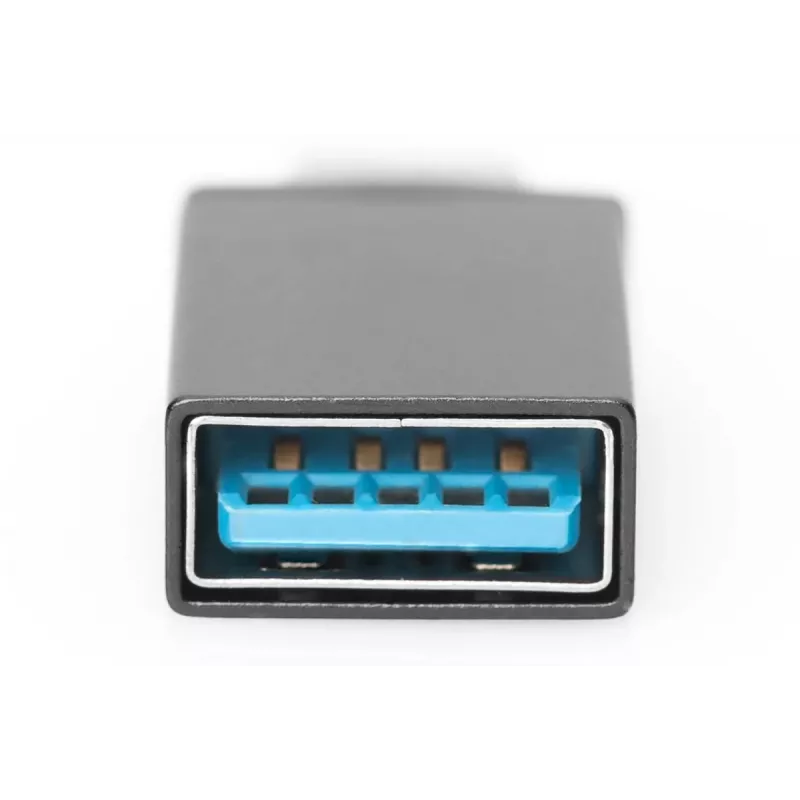 DIGITUS Adaptador USB Type-C, Type-C para A SuperSpeed, preto