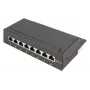 DIGITUS Patch Panel CAT6 8 portas blindado preto