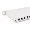 DIGITUS Patch Panel CAT6A EA blindado, 24 portas RJ45 proteção contra pó, 8P8C, 0,5U, cinzento RAL 7035