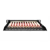 DIGITUS Patch Panel CAT6A, blindado, 12 portas, 1/2U, montagem em rack de 10