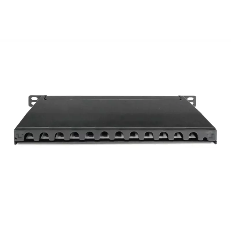 DIGITUS Patch Panel CAT6A, blindado, 12 portas, 1/2U, montagem em rack de 10