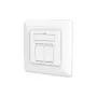 DIGITUS Tomada de rede CAT6A Classe EA, blindada 2x RJ45, LSA, branco puro, encastrar, 8 direções