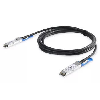 DIGITUS Cabo DirectAttach QSFP28 100G, até 28,3125 Gbit/s de taxa de dados por canal, 1 m