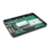 DIGITUS Caixa para HDD 2,5 inch SATA – M.2 ou mSATA SATA 3 6 Gbit/s, velocidade de escrita até 520 MB/s