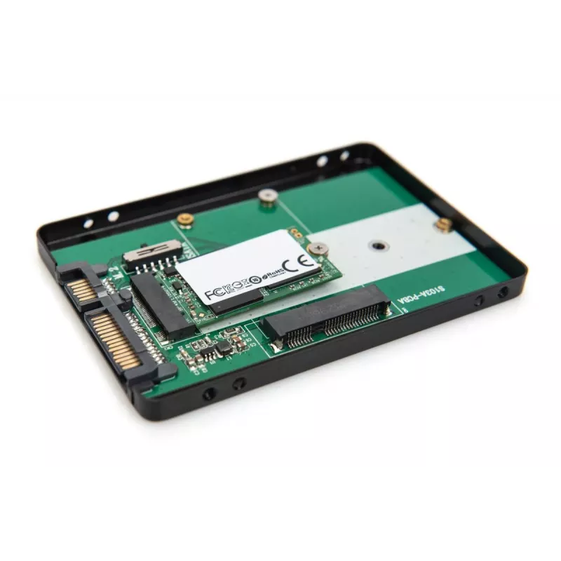 DIGITUS Caixa para HDD 2,5 inch SATA – M.2 ou mSATA SATA 3 6 Gbit/s, velocidade de escrita até 520 MB/s