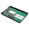 DIGITUS Caixa para HDD 2,5 inch SATA – M.2 ou mSATA SATA 3 6 Gbit/s, velocidade de escrita até 520 MB/s