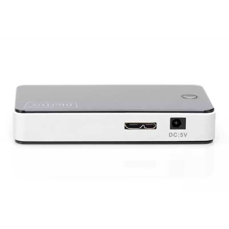 DIGITUS Hub USB 4 portas USB 3.0 externo preto acabamento brilhante