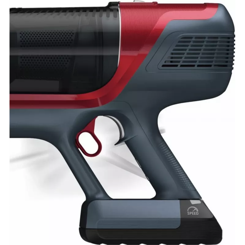 Rowenta RH6878 aspirador vertical 2-em-1 a bateria a seco ciclónico sem saco 0,55 l 100 W vermelho, cinzento