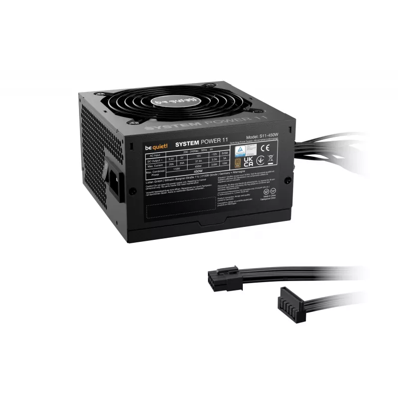 be quiet System Power 11 450W fonte de alimentação 20+4 Pin ATX ATX preto