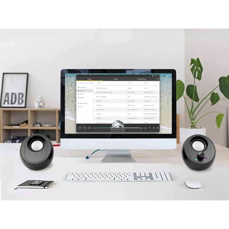 Altifalantes para computador Conceptronic BJORN 2.0 canais com Bluetooth, 10 W