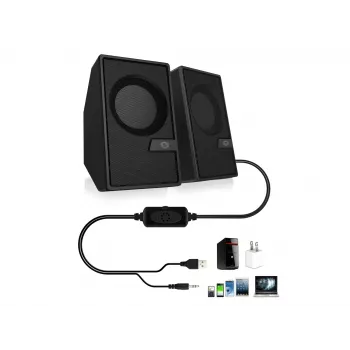 Altifalantes para computador Conceptronic BJORN 2.0 canais com Bluetooth, 6 W
