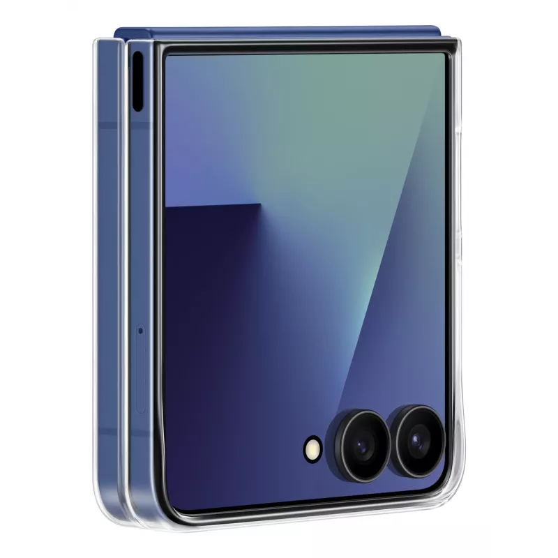 Capa transparente Samsung para Galaxy Z Flip7, capa, Samsung, Galaxy Z Flip7, 17,5 cm (6,9 polegadas), transparente