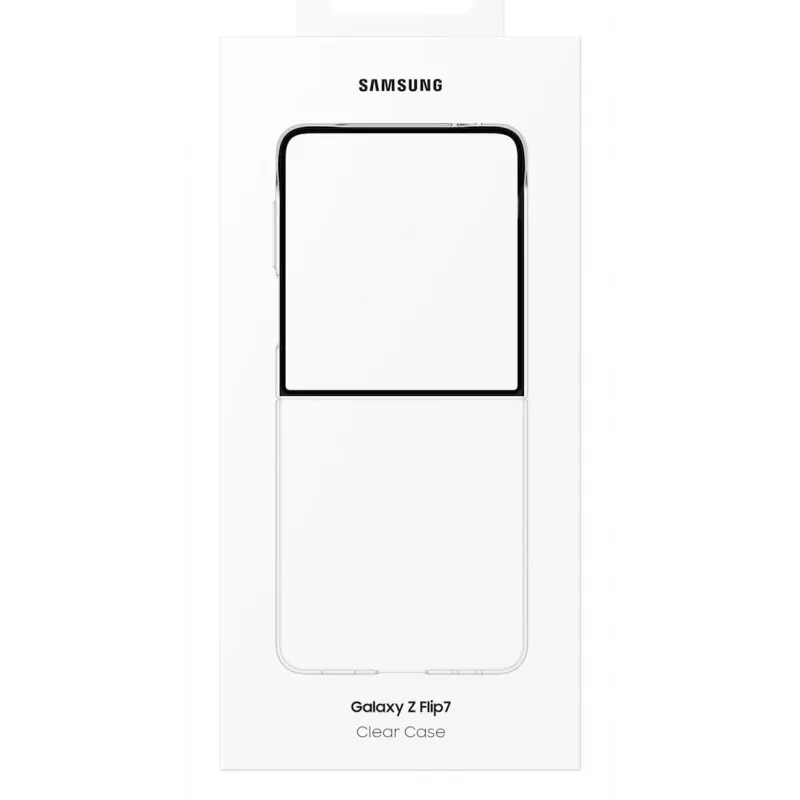 Capa transparente Samsung para Galaxy Z Flip7, capa, Samsung, Galaxy Z Flip7, 17,5 cm (6,9 polegadas), transparente