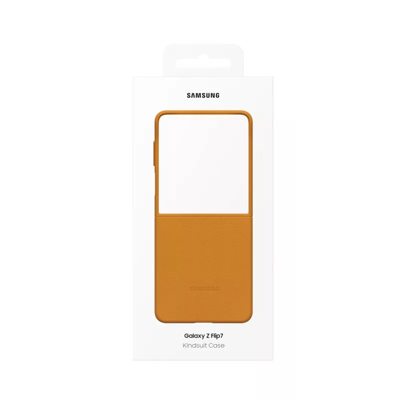 Capa de proteção Flip-Cover Samsung Flip7 Kindsuit EF-VF766PAEGWW para Galaxy Z Flip7 – Camel