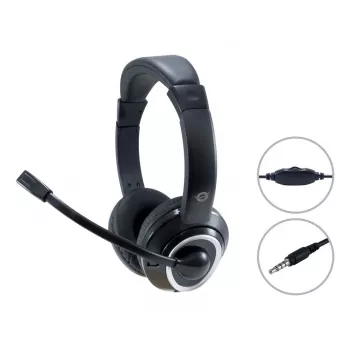 Conceptronic POLONA02B auscultadores/headset com fio arco de cabeça gaming preto
